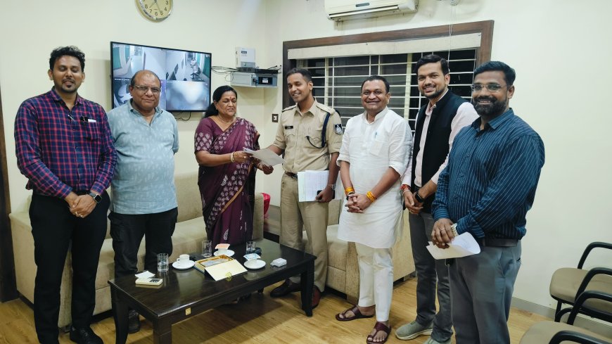 Narmadapuram: राज्यसभा सांसद माया नारोलिया ने एसपी से की मुलाकात, अवैध शराब, जुआ-सट्टे पर अंकुश लगाने की माँग