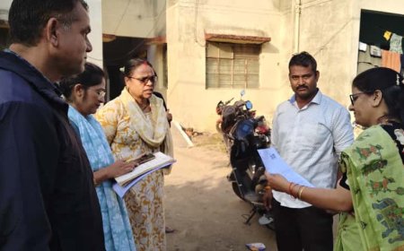 Narmadapuram: नोडल अधिकारी एवं नपा सीएमओ श्रीमती पटले ने किया मतदान केंद्रों का निरीक्षण